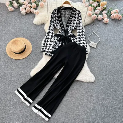 CHANEL STYLE TWO-PIECE SUIT FOR WOMEN